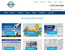 Tablet Screenshot of lifeannuities.com